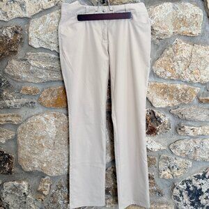 Adidas Women's Tan Khaki Featherweight Straight Leg Golf Pants, sz 6